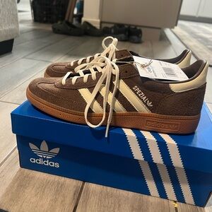 Adidas Spezial Brown and Cream Sneakers